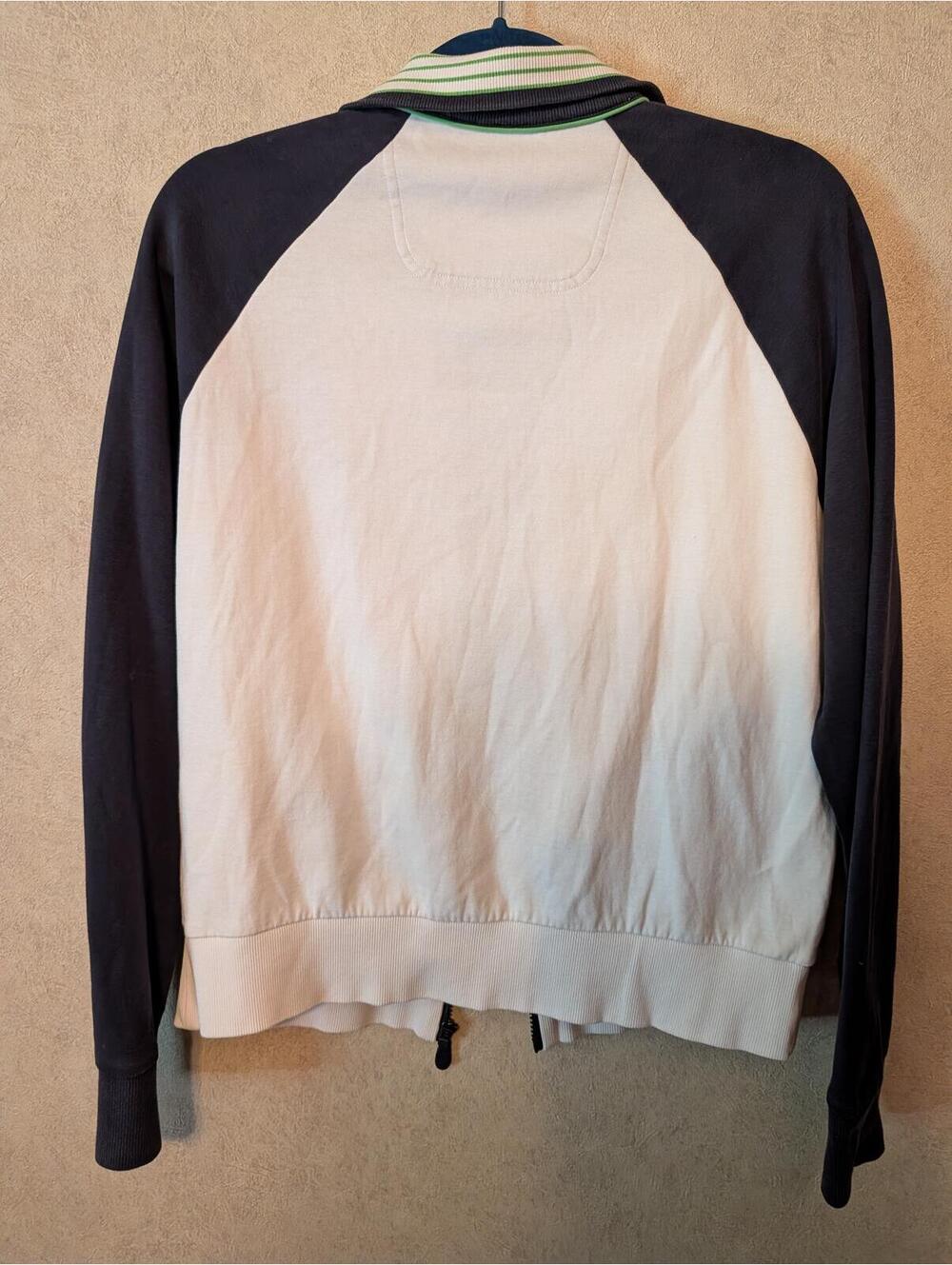 BOSS HUGO BOSS Mens white blue green zip up jacket sz M - Picture 6 of 6